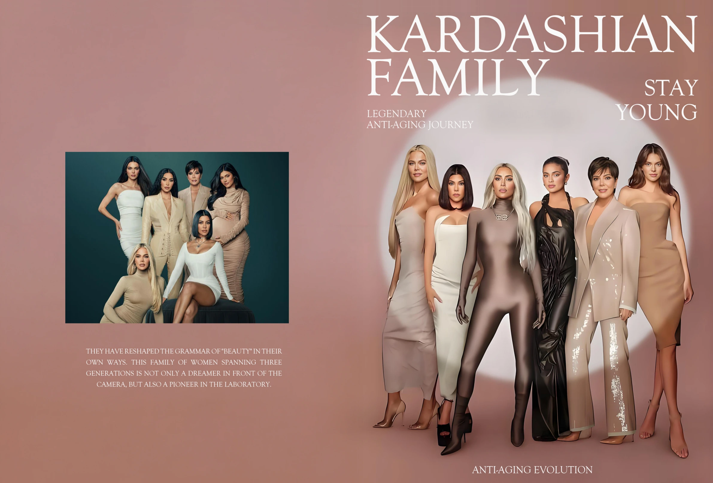 Kardashians 人物专题杂志封面设计